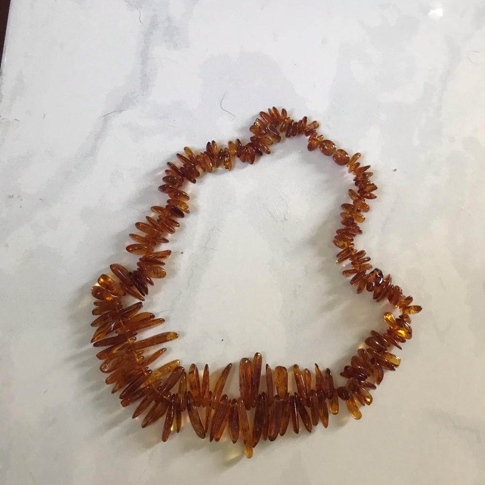 🌺Boho Orange Stone Necklace